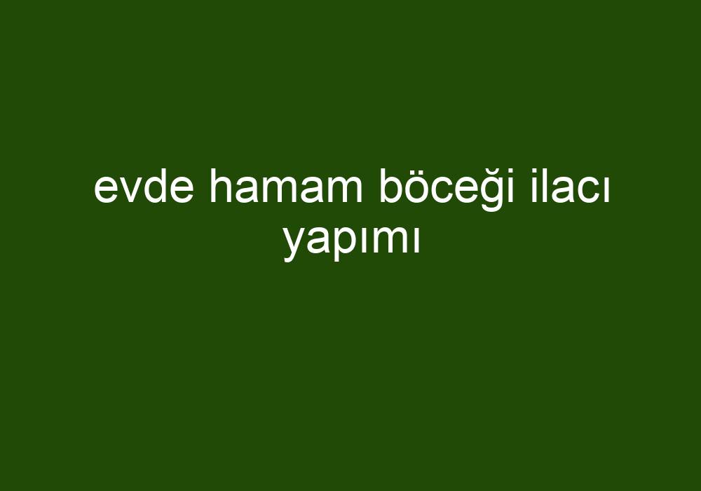 Evde Hamam Böceği Ilacı Yapımı