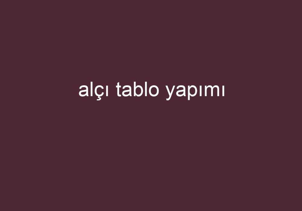 Alçı Tablo Yapımı